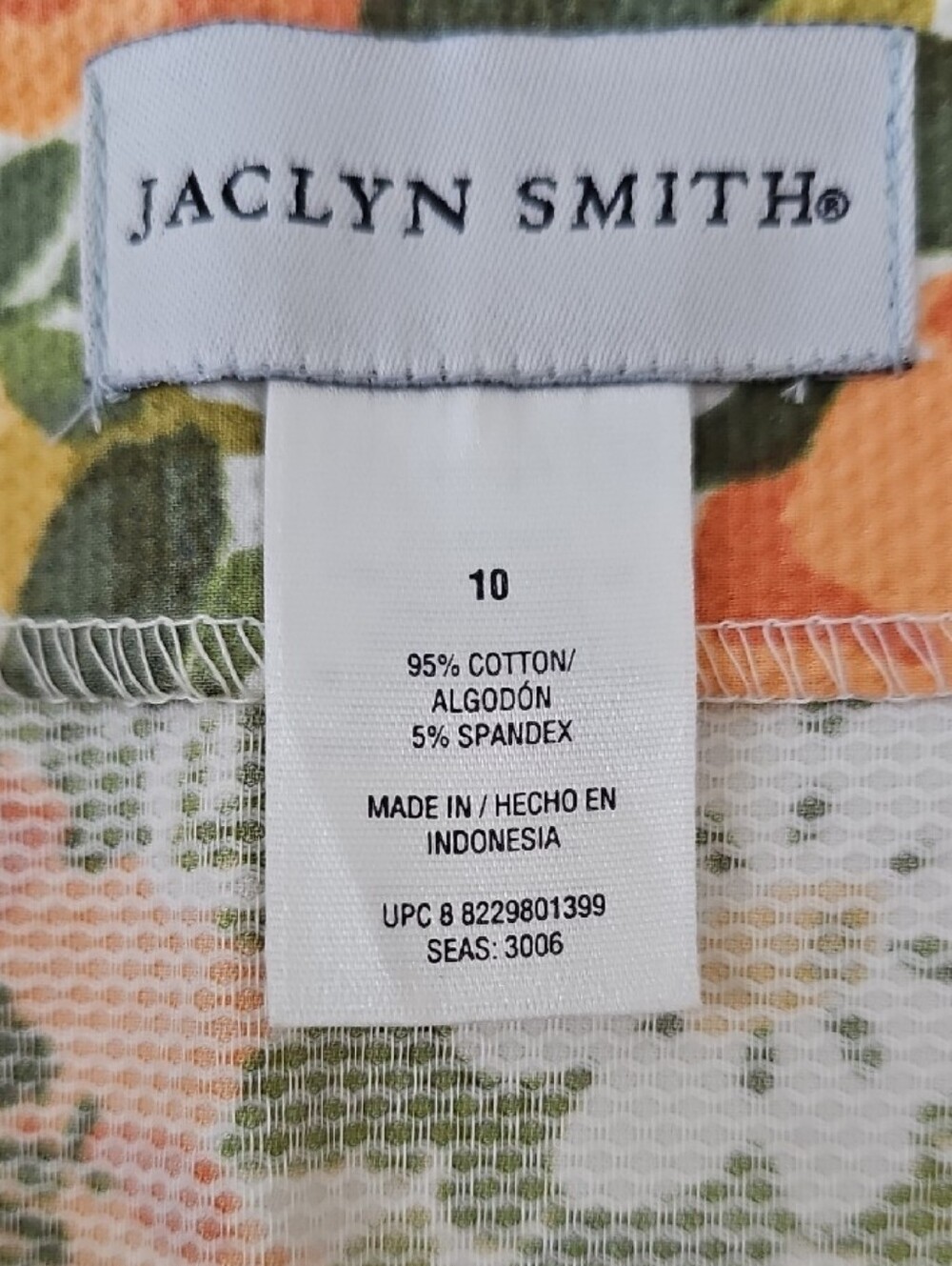 Jaclyn Smith Sz 10 Pastel Pink Warm Yellow Floral Skirt Mod Retro Cottagecore - Picture 2 of 9